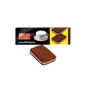 بیسکوییت کاکائویی کرمدار وانیلی شیرین عسل 120 گرمی