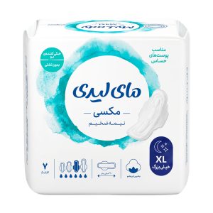 نوار بهداشتی مای لیدی مکسی نیمه ضخیم سایز XL مناسب پوست حساس
