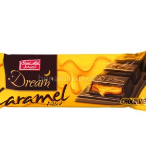 شکلات شیری با مغزی کرم کارامل dream شیرین عسل ۵۵ گرمی