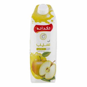 آب سیب (بدون شکر) تکدانه یک لیتری